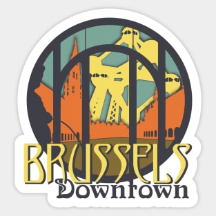 Brussels Downtown Sticker